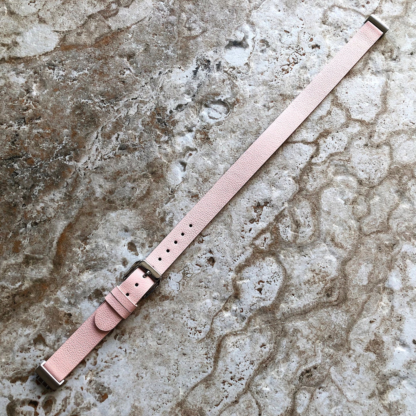 Fitbit Inspire HR and 2 Pink Soft Leather Band Strap for Fitness Tracker Wristband Twice Wrap Bracelet Quick Release Silver Black Rose Gold