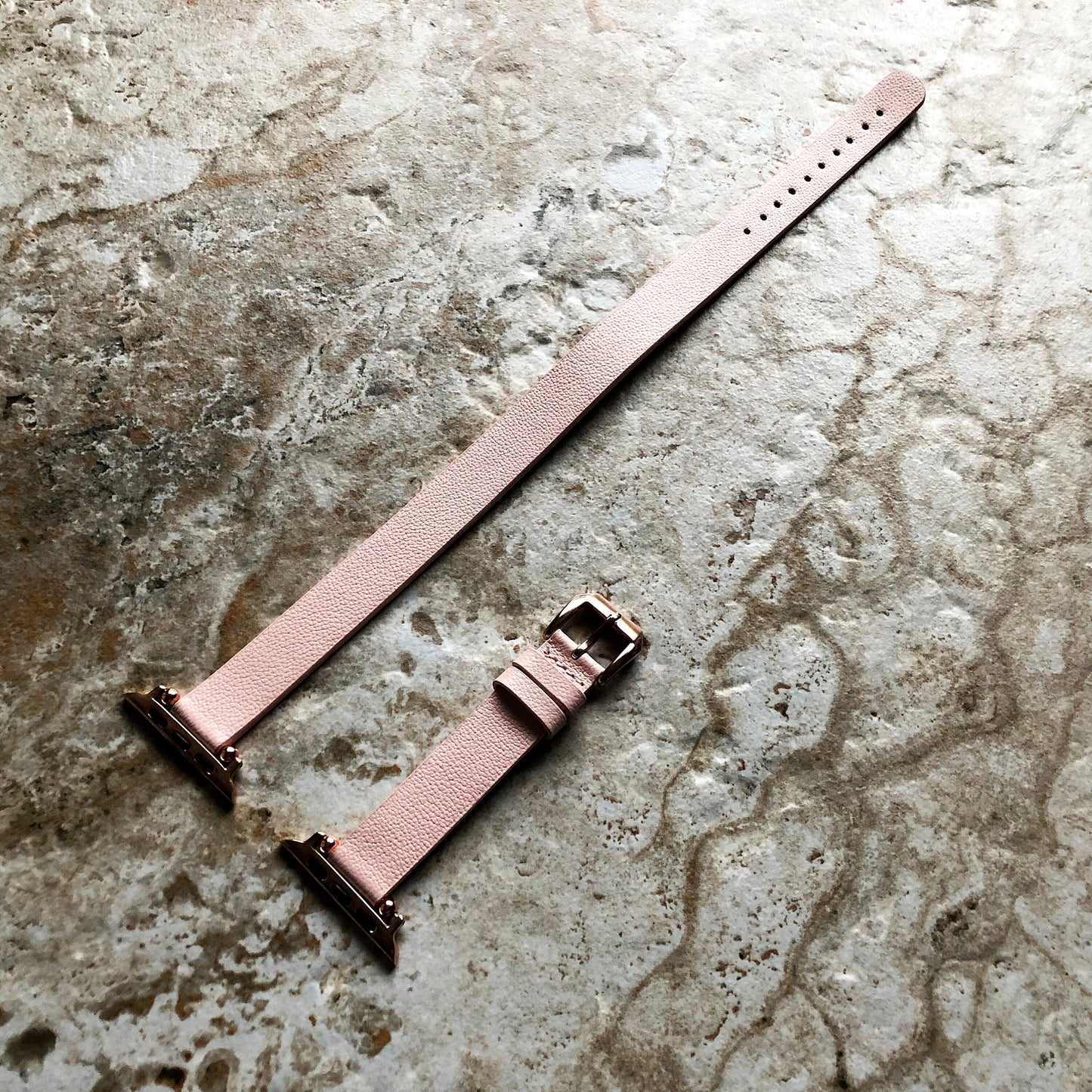 Apple Pink Double Wrap Around Wrist Leather Band for iWatch Ultra 2 9 8 7 SE 6 5 4 3 2 1 38mm 40 41 42mm 44mm 45mm 49mm Twice Bracelet Strap