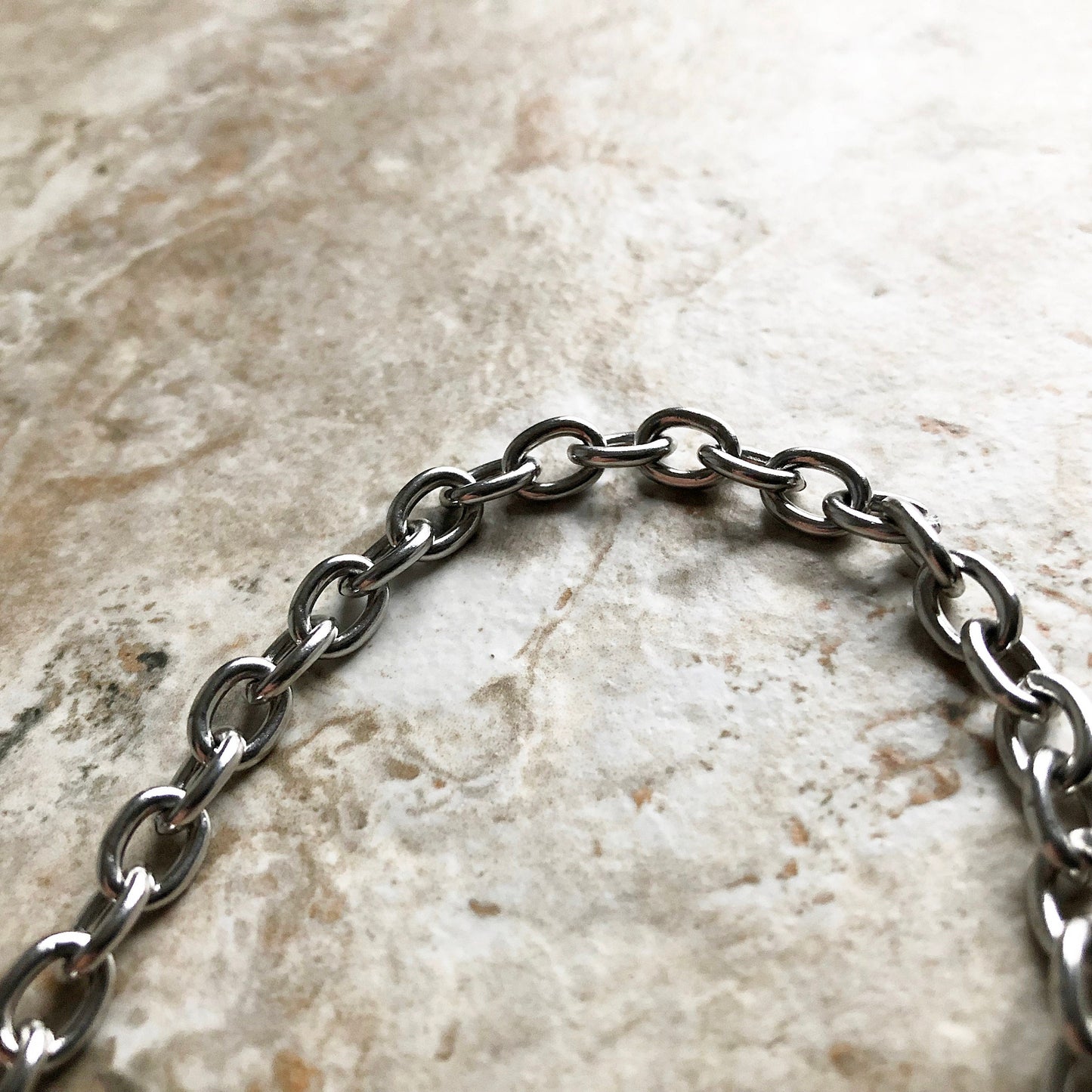 13mm x 9mm x 2mm Silver Shiny Color Stainless Steel Cable Chains Necklace Unisex Customisable Size Jewelry Tarnish Resistant Very Strong