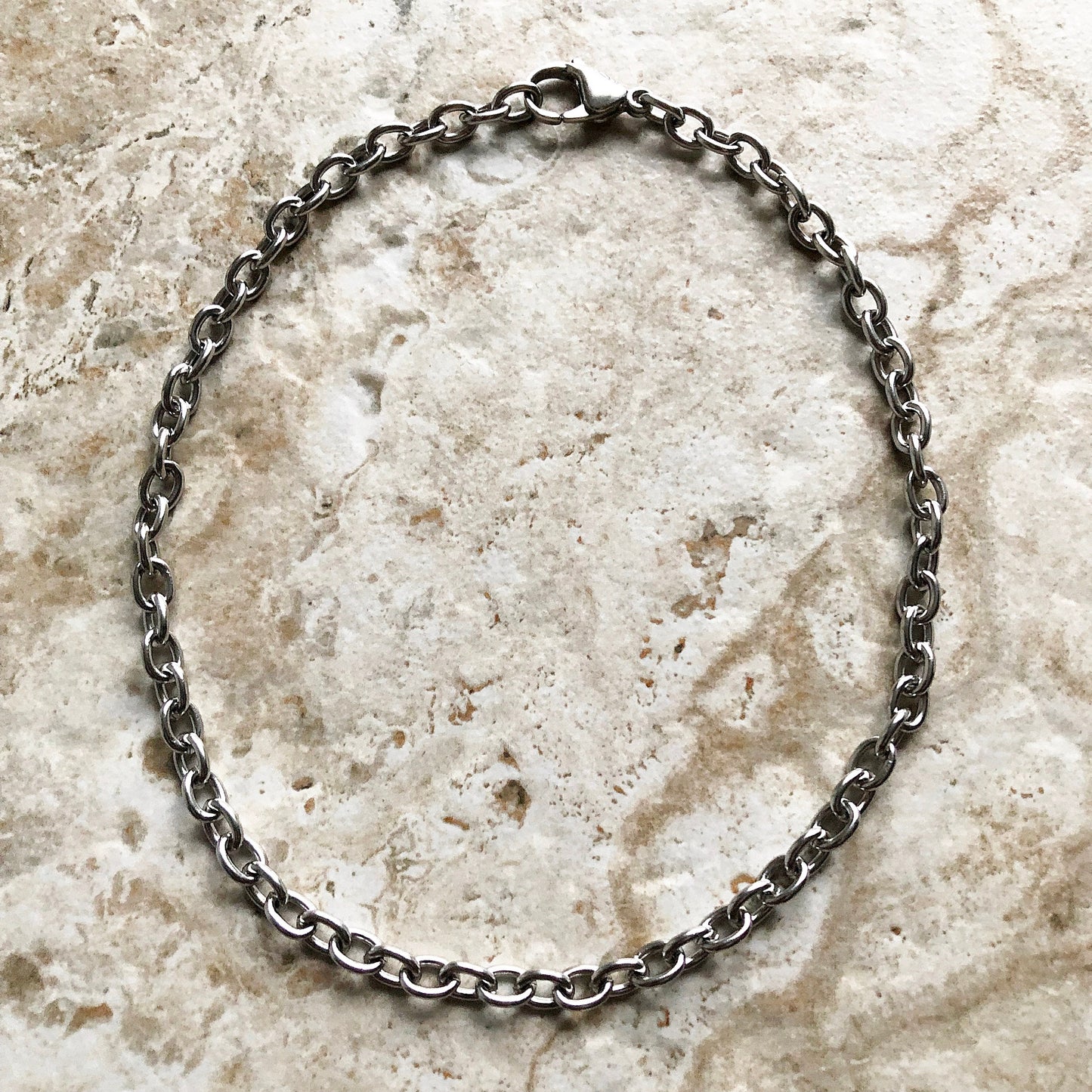 13mm x 9mm x 2mm Silver Shiny Color Stainless Steel Cable Chains Necklace Unisex Customisable Size Jewelry Tarnish Resistant Very Strong