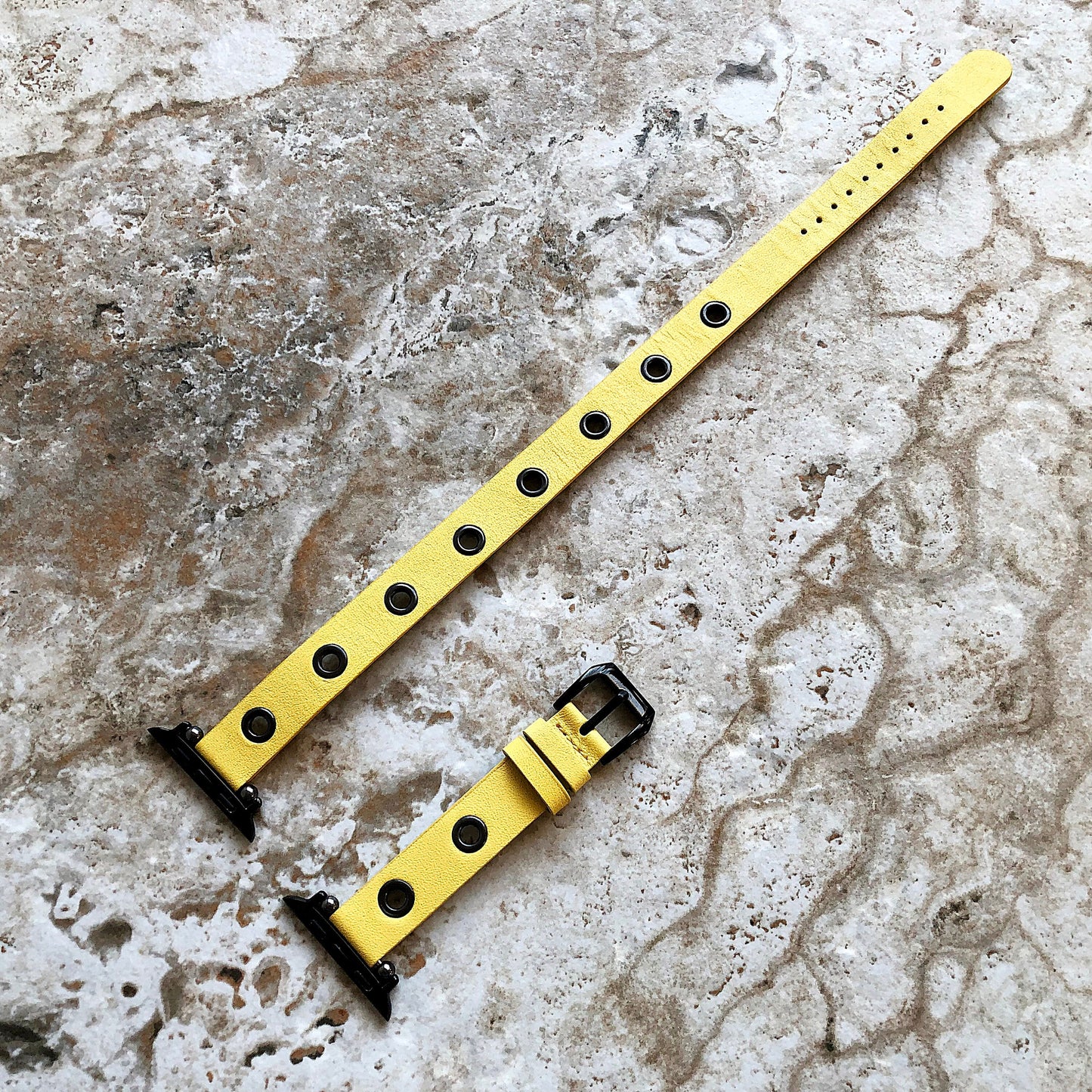 Apple Yellow Double Wrap Band for iWatch Ultra 2 49mm and 9 8 Series 41mm 45mm Case Twice Around Wrist Leather Bracelet Fashion Straps GM