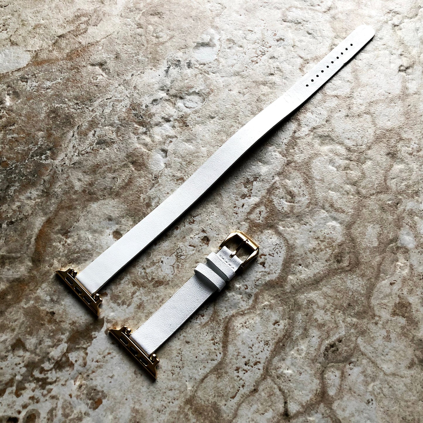 Apple Watch White Double Wrap Around Wrist Leather Band for Ultra 2 9 8 7 SE 6 5 4 3 2 1 38mm 40 41 42mm 44mm 45mm 49mm Twice Bracelet Strap