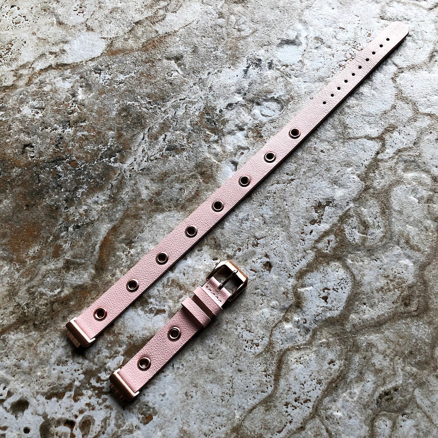 Fitbit Inspire HR and 2 Pink Band for Fitness Tracker Soft Leather Strap Wristband Double Wrap Bracelet in Silver Black Rose Gold Finish