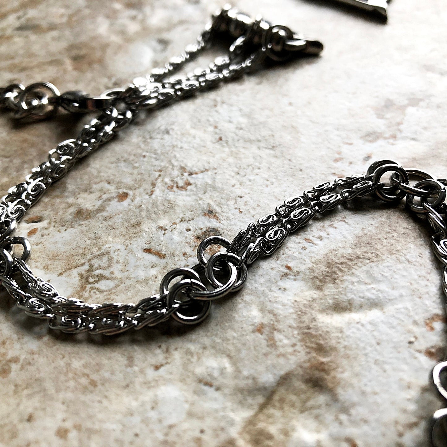 Apple Lumachina Silver Color Chain Links Bracelet Compatible with iWatch Ultra 2 49mm and 9 8 Series 41mm 45mm Case St Steel Band Strap