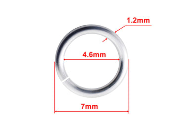 50pcs Open Jump Rings 7mm 10mm 14 16 Gauge Stainless Steel Precisely Cuted High Quality Polished Silver Color Craft Supplies Jewelry Making