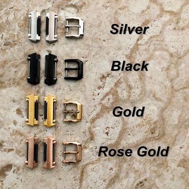 Fitbit Ionic White Soft Band for Double Wrap Around Wrist Eco Vegan Leather Watch Strap Twice Bracelet SB in Silver Rose Gold Black Finish