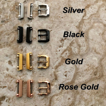 Fitbit Grommets Band for Versa 2 3 4 Sense 2 White Eco Leather Watch Strap Double Wrap Around Wrist Bracelet Silver Rose Gold Black Buckle