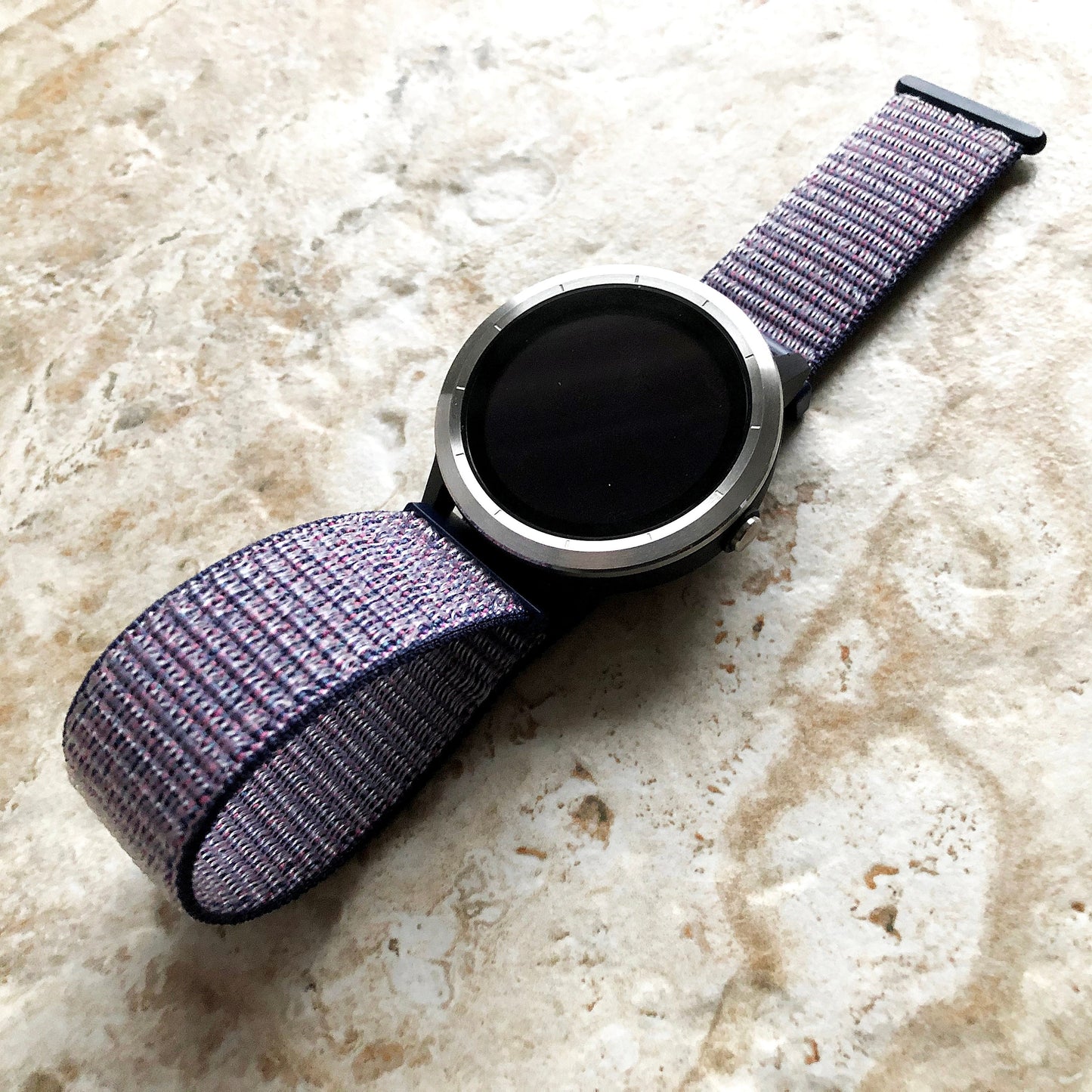 Garmin Midnight Blue Comfortable Band Compatible for Venu Smartwatch Adjustable Loop and Hook Quick Release Sports Bands Straps Weave B-20