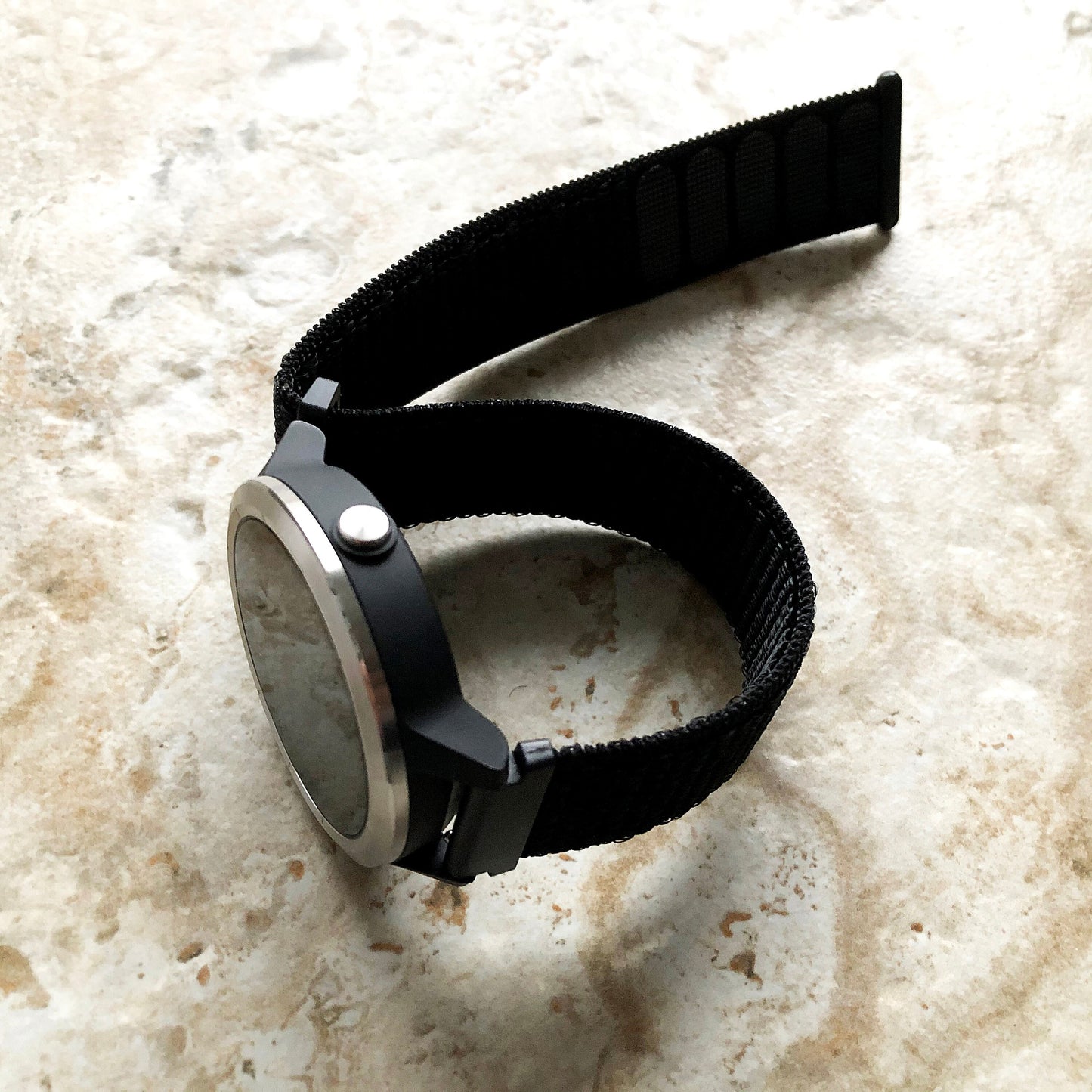 Garmin Black Color Band for Vivoactive 5 3 and Music Models Adjustable Sports Loop and Hook Watch Strap Bracelet Quick Release B-20