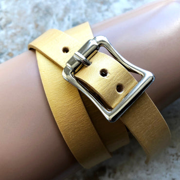 Apple Gold Color Triple Wrap Around Wrist Leather Band for iWatch All Series 38mm 40mm 41mm 42mm 44mm 45mm 49mm Bracelet Strap