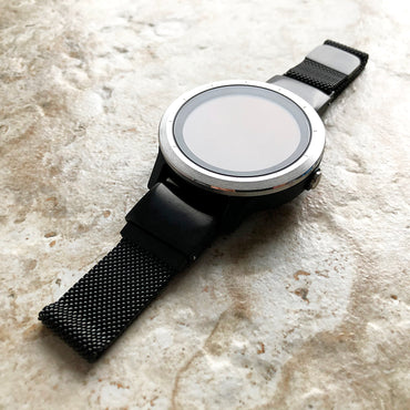 Garmin Black Metal Band for epix Pro 51mm Foretrex 601 701 Quatix 3 6X 7X 26mm Models Stainless Steel Milanese Quick Fit Watch Strap A26-B22