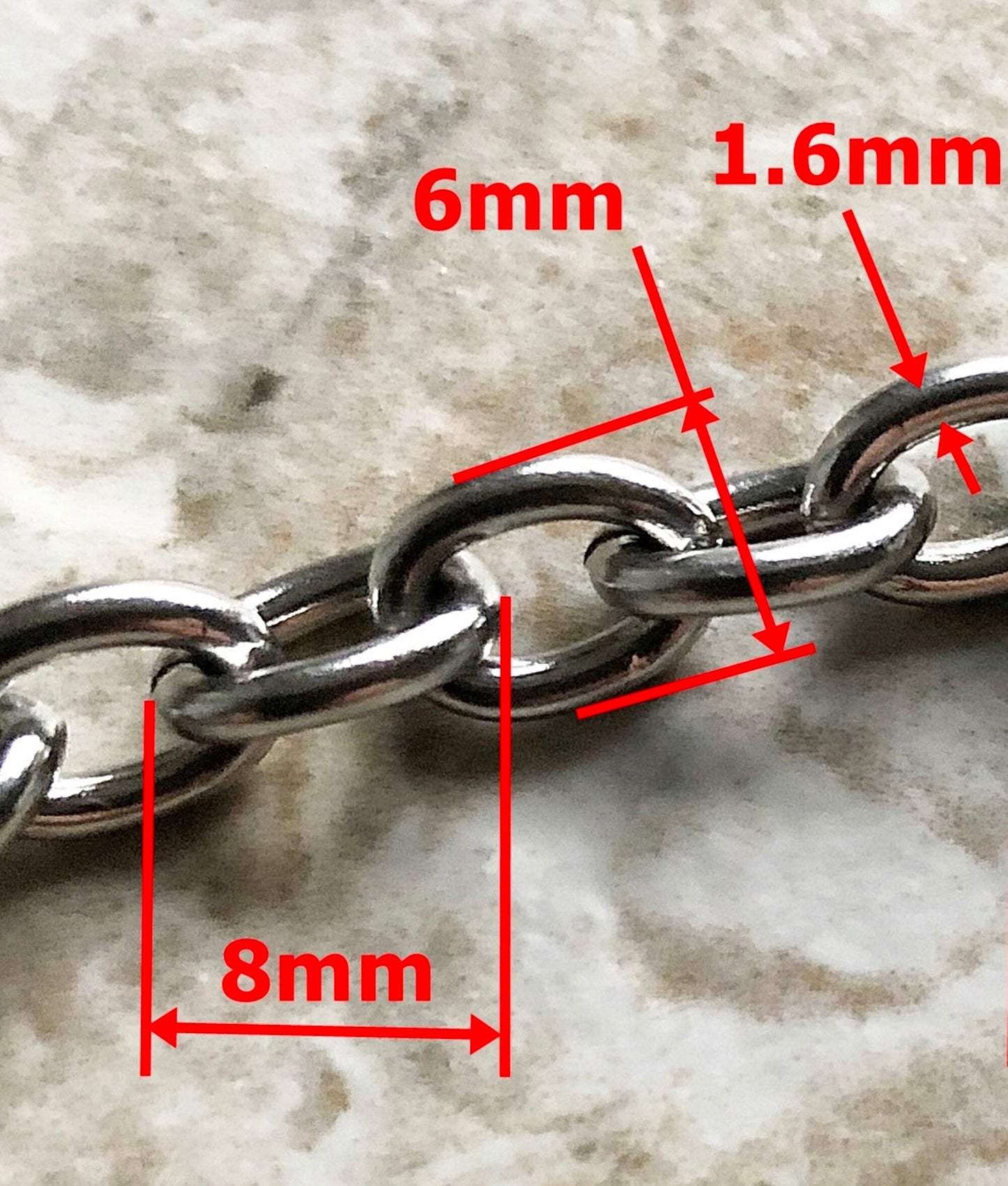 21" Inches 54cm Fashion Chain Wallet Double Rolo Silver Shiny Color Stainless Steel Cable Unisex Customisable Tarnish Resistant Very Strong