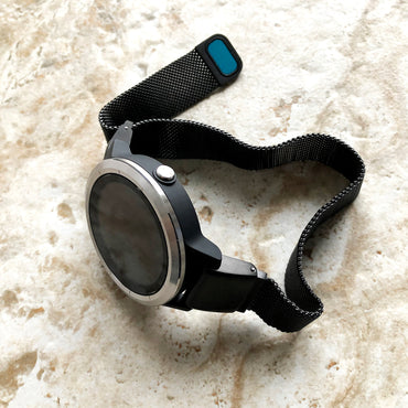 Garmin Fenix 7X Pro Solar Sapphire 6X Pro 5X Fenix 3 Descent Mk3i 51mm Mk2i Mk2 Mk1 Black Metal Band Milanese 26mm Quick Fit Strap A26-B22