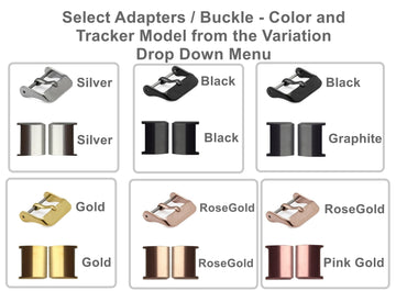 Fitbit Charge 6 5 4 3 FL-4 Soft Leather Band Strap for Fitness Tracker Replacement Wristband Bracelet w Adapters Quick Release - Connectors