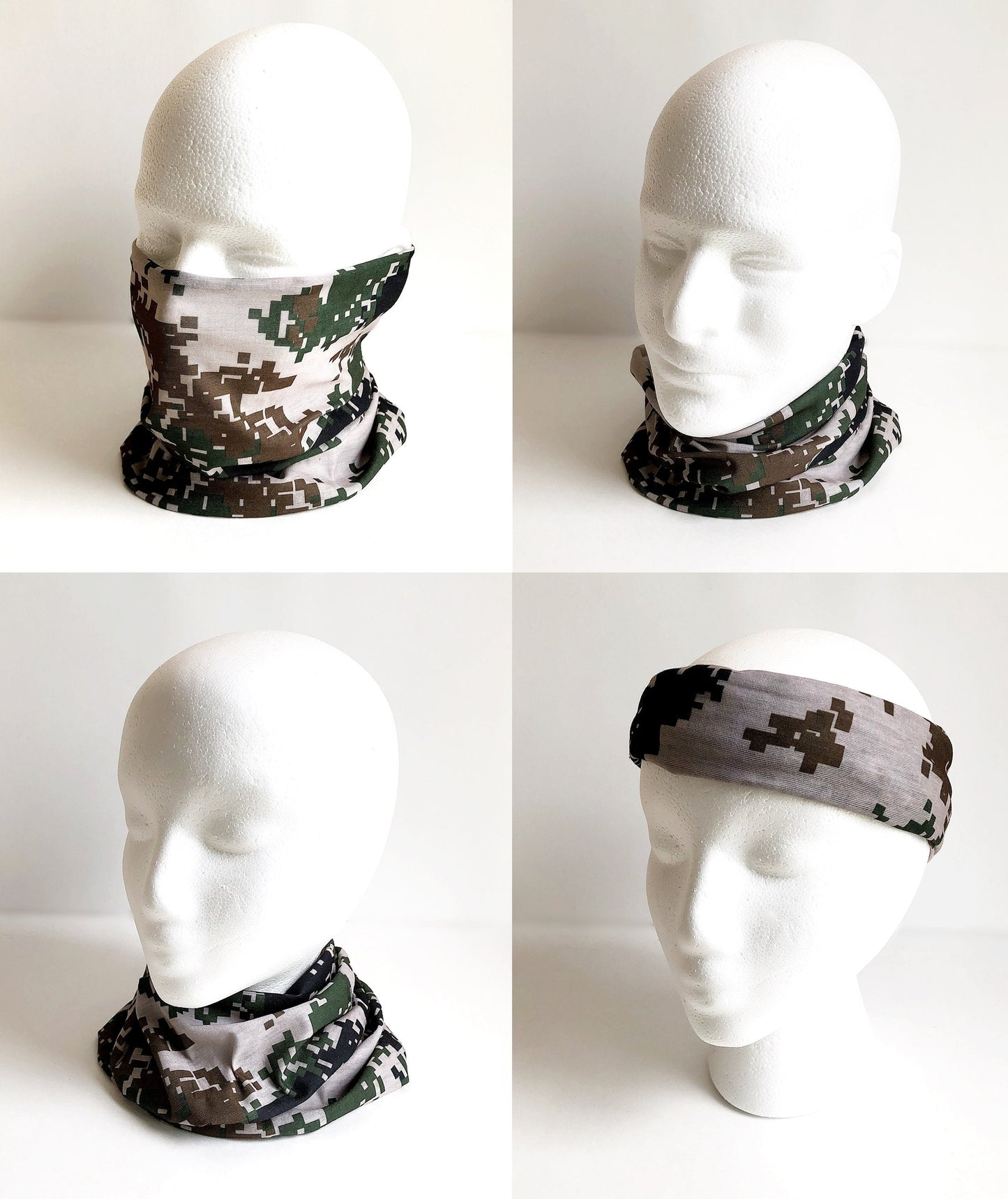 Camo NS Face Mask Scarf New Multi Functional Seamless Protective Covering Elastic Print Neck Gaiter Bandana Breathable Balaclava Head Wear