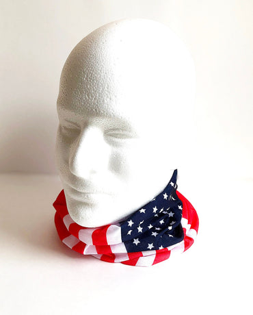 USA Flag Face Mask Scarf New Multi Functional Seamless Protective Covering Elastic Neck Gaiter Bandana Breathable Balaclava Head Wear N159