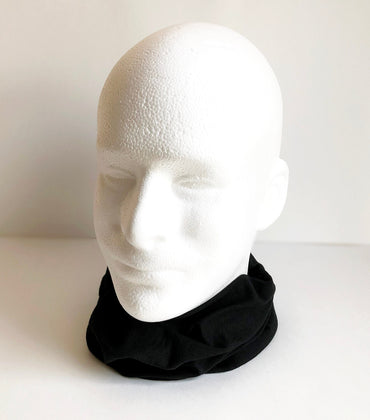 Black Color Face Mask Scarf New Multi Functional Seamless Protective Covering Elastic Neck Gaiter Bandana Breathable Balaclava Head Wear N2