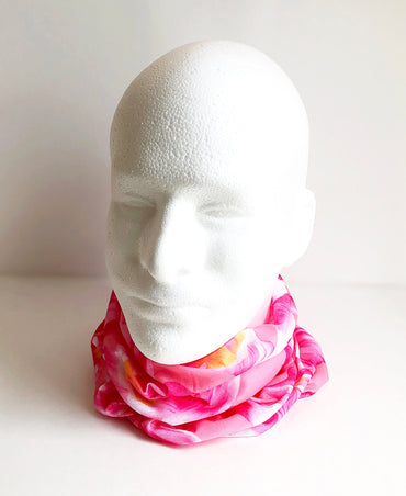 Pink Flo Face Mask Scarf New Multi Functional Seamless Protective Covering Elastic Neck Gaiter Bandana Breathable Balaclava Head Wear N49