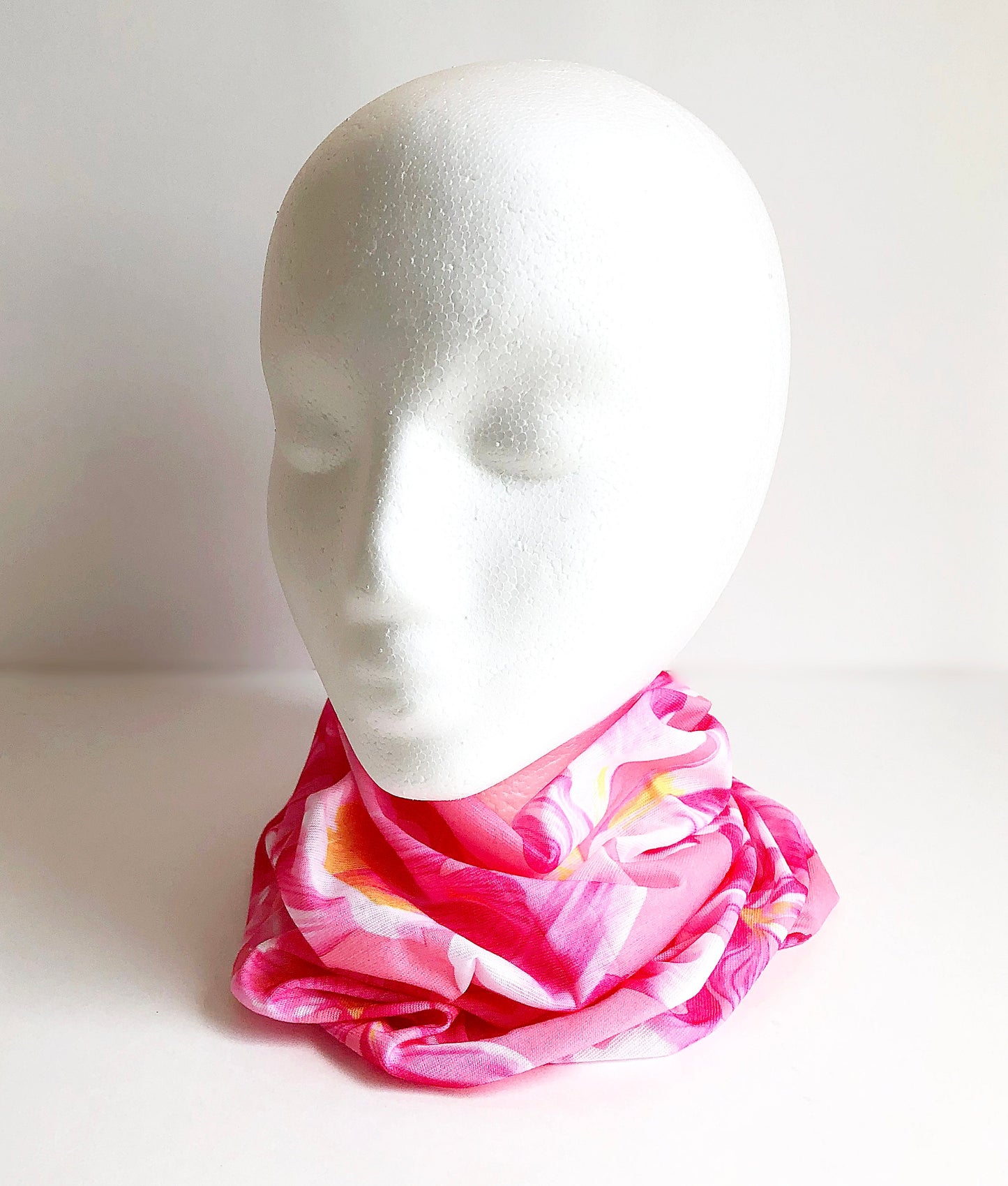 Pink Flo Face Mask Scarf New Multi Functional Seamless Protective Covering Elastic Neck Gaiter Bandana Breathable Balaclava Head Wear N49
