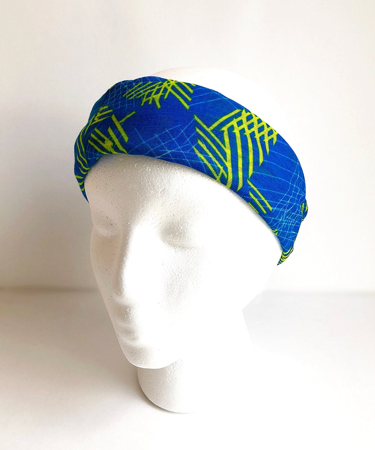 Blue & Yellow Strips Face Mask Scarf Multi Functional Seamless Protective Covering Elastic Neck Gaiter Bandana Breathable Balaclava Head 176