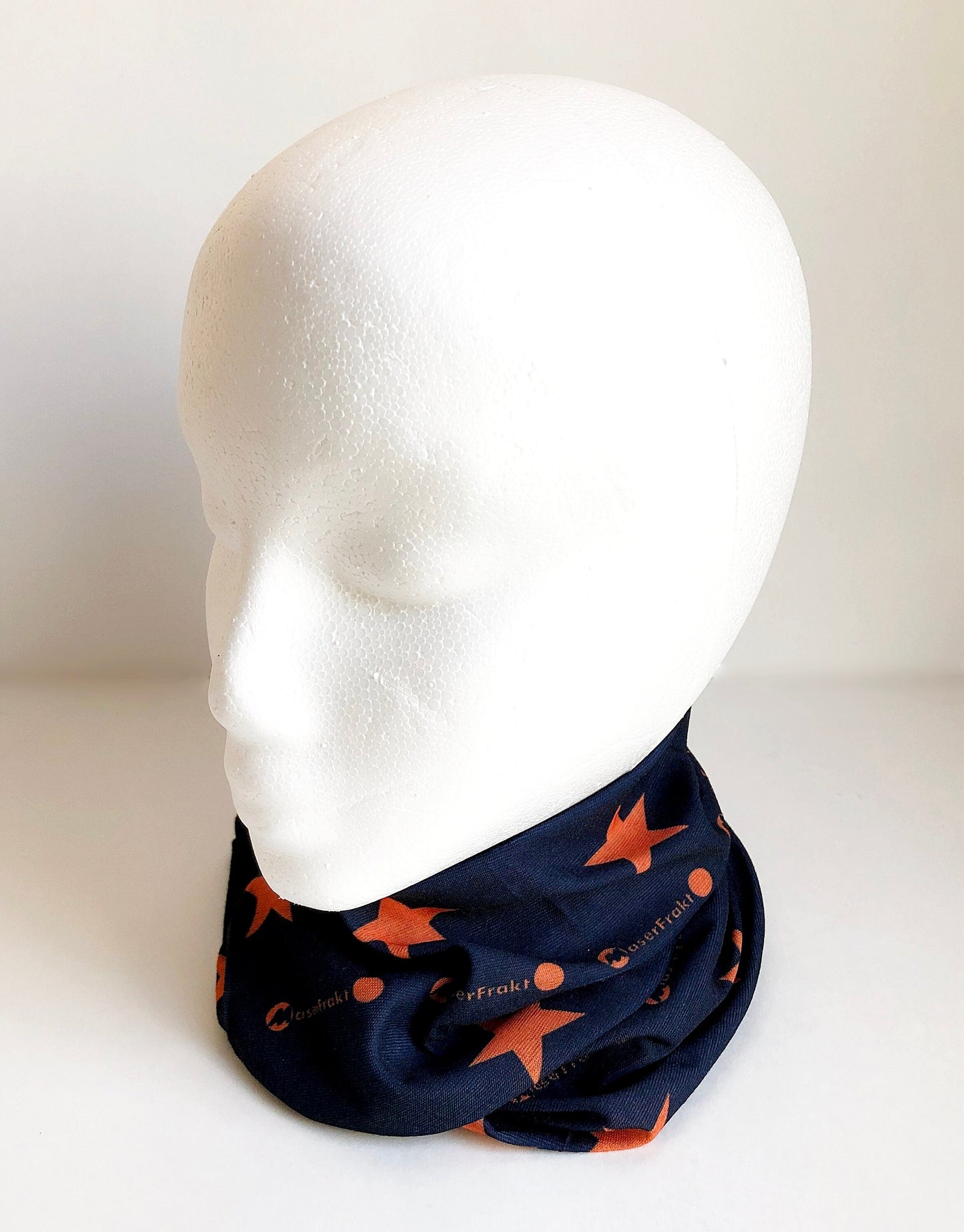 Orange Stars Face Mask Scarf Multi Functional Seamless Protective Covering Elastic Neck Gaiter Bandana Breathable Balaclava Head Wear N194