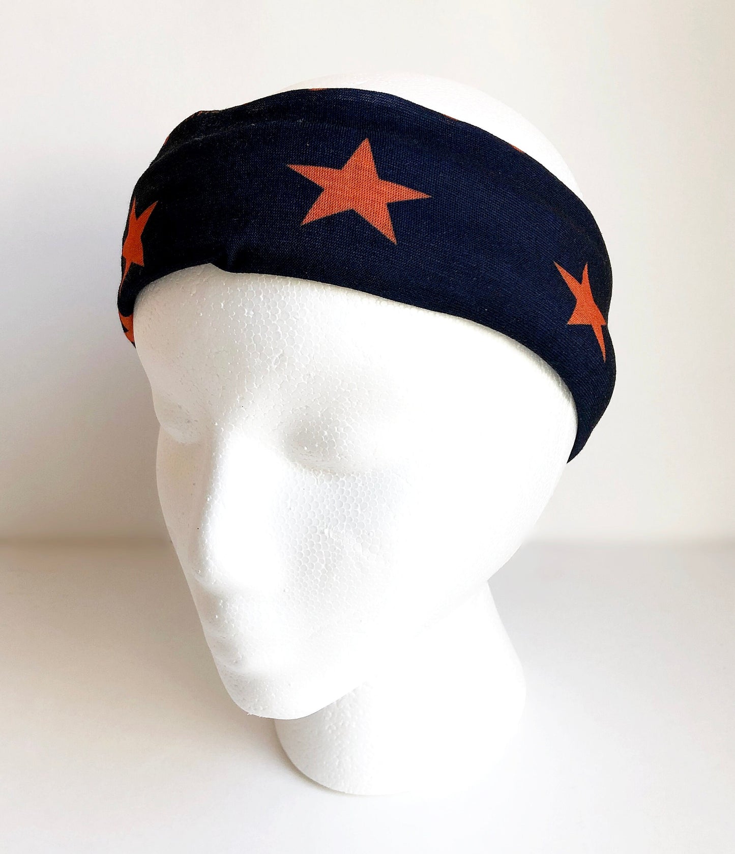 Orange Stars Face Mask Scarf Multi Functional Seamless Protective Covering Elastic Neck Gaiter Bandana Breathable Balaclava Head Wear N194