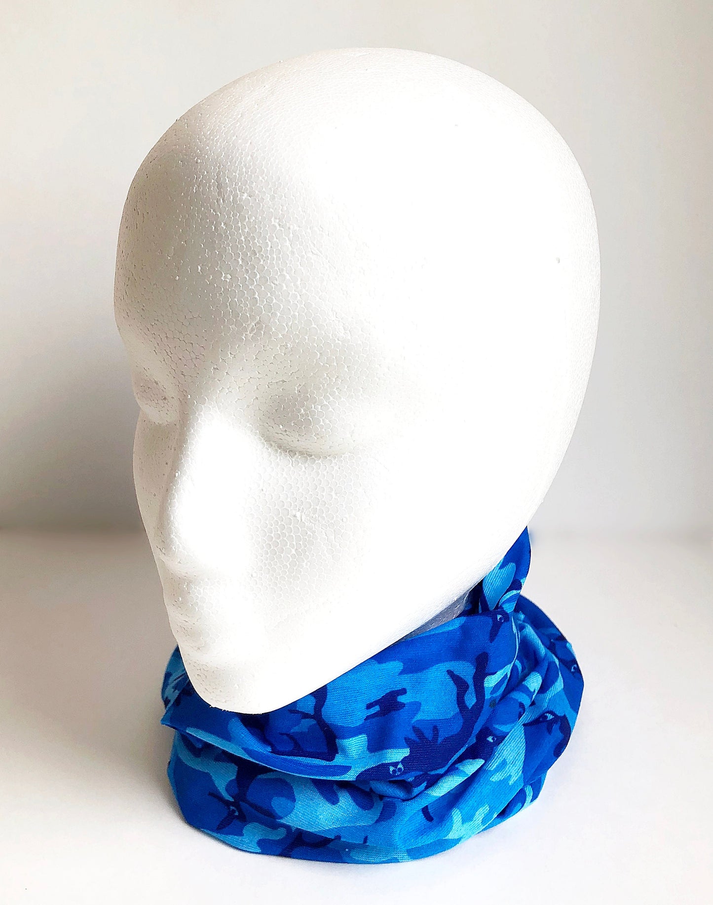 Blue Camo Face Mask New Scarf Multi Functional Seamless Protective Covering Elastic Neck Gaiter Bandana Breathable Balaclava Head Wear N206