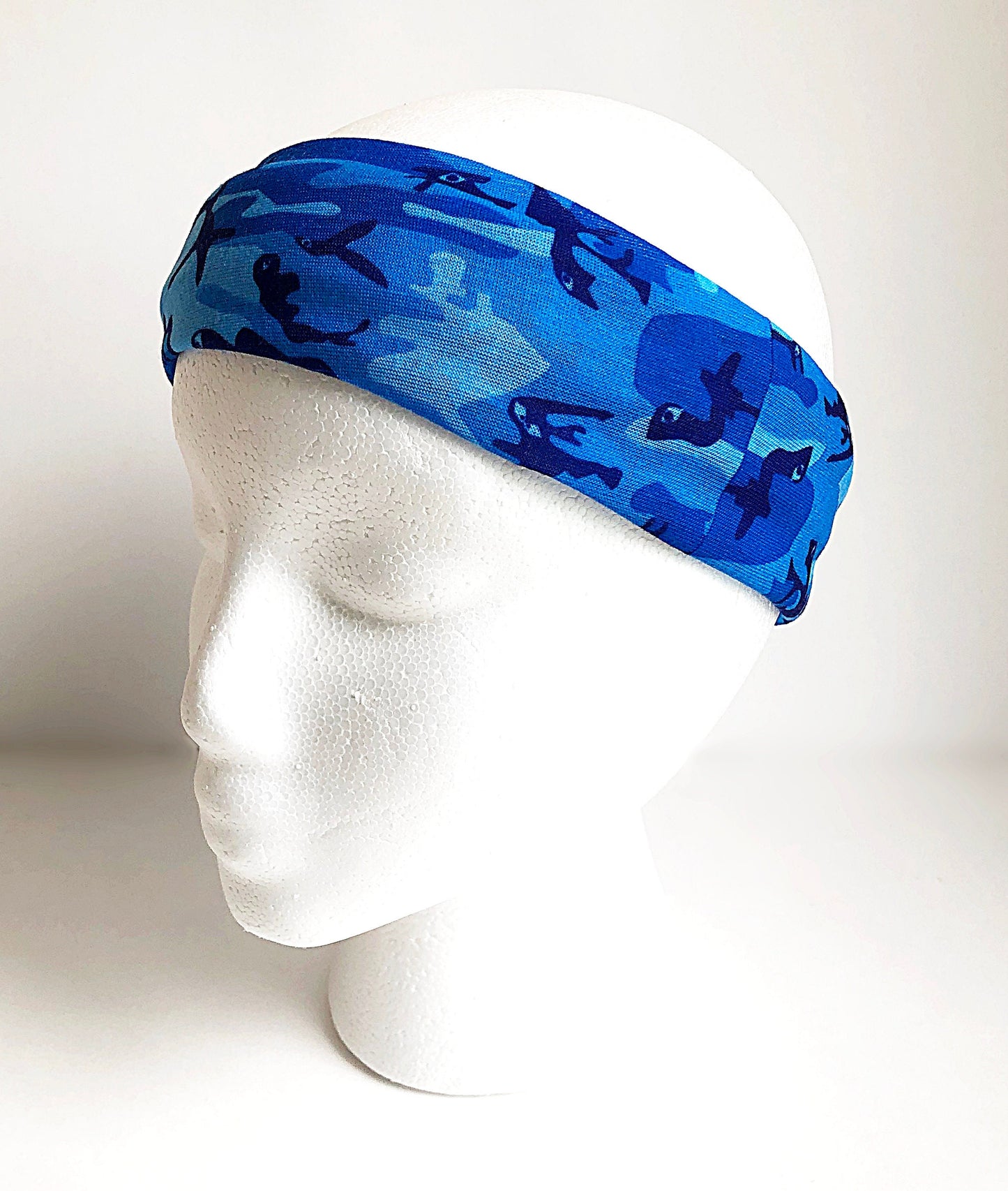 Blue Camo Face Mask New Scarf Multi Functional Seamless Protective Covering Elastic Neck Gaiter Bandana Breathable Balaclava Head Wear N206