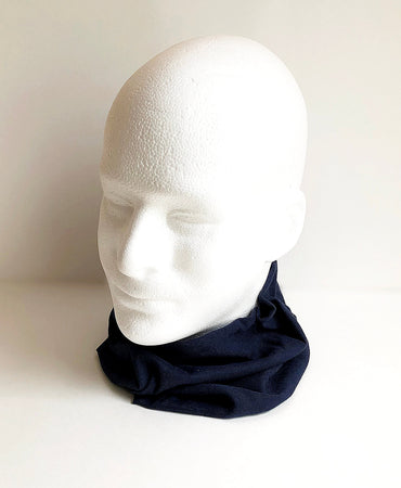 Navy Blue Face Mask Scarf New Multi Functional Seamless Protective Covering Elastic Neck Gaiter Bandana Breathable Balaclava Head Wear N17