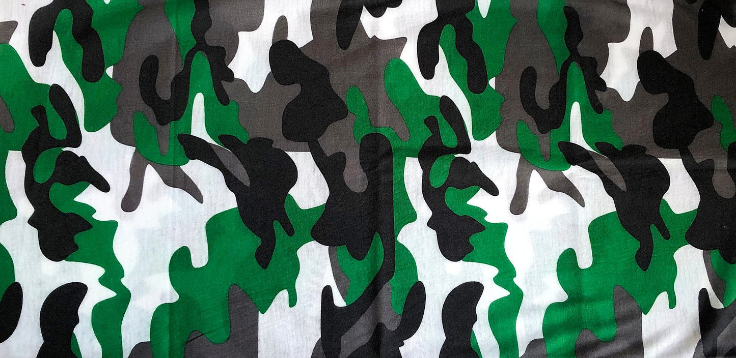 Camo Face Mask Scarf New Multi Functional Seamless Protective Covering Elastic Print Neck Gaiter Bandana Breathable Balaclava Head Wear N75
