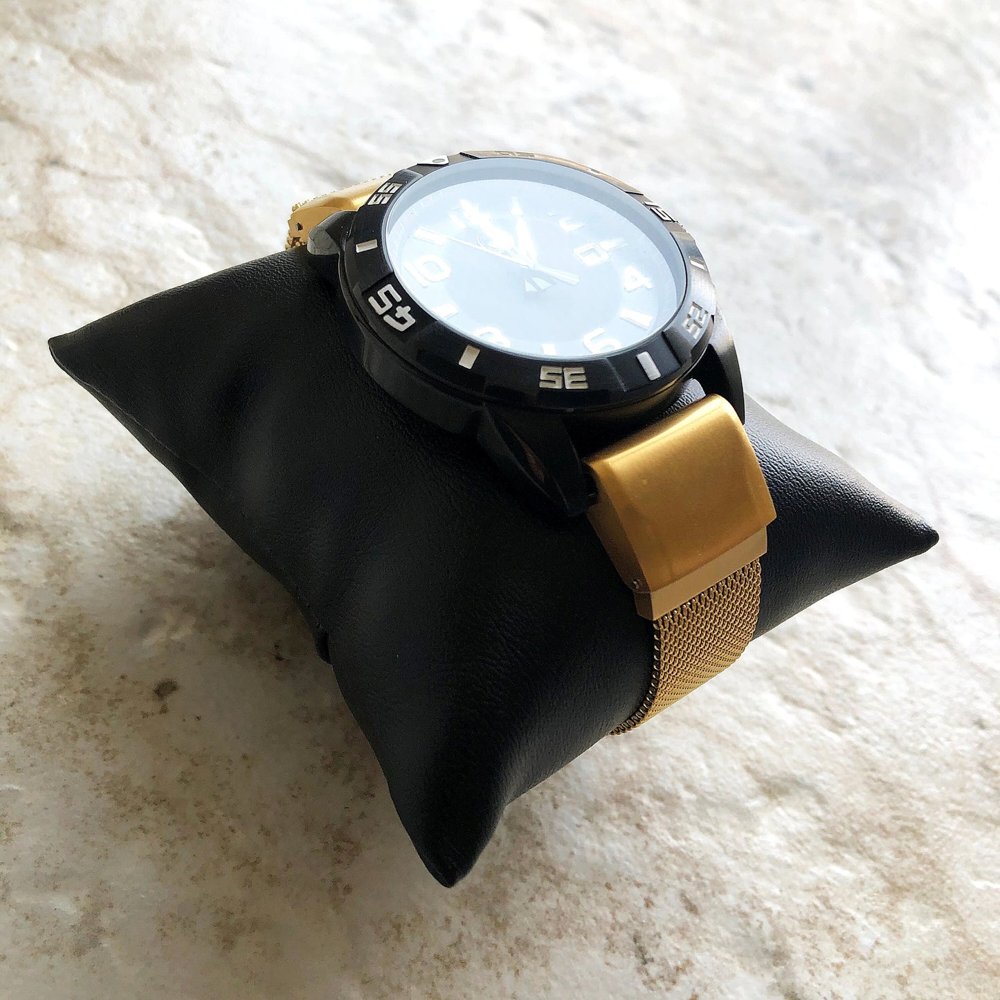 Gold Color Garmin Band Compatible with D2 Tactix 7 Pro Bravo Charlie Delta Stainless Steel Milanese Mesh Quick Fit Watch Straps A26-B22