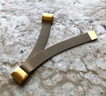 Garmin Gold Color Metal Band for epix Pro 51mm Foretrex 601 701 Quatix 3 6X 7X 26mm Models Stainless Steel Milanese Quick Fit Straps A26-B22