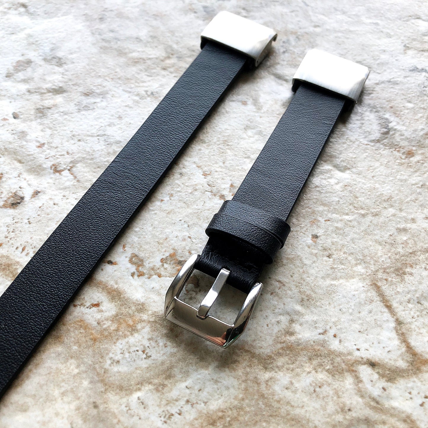 Garmin Black Double Wrap Band for D2 Delta S Instinct 2S Descent Mk2S Mk3 Mk3i 43mm Approach S70 42mm Leather Quick Fit Watch Strap A20-B18