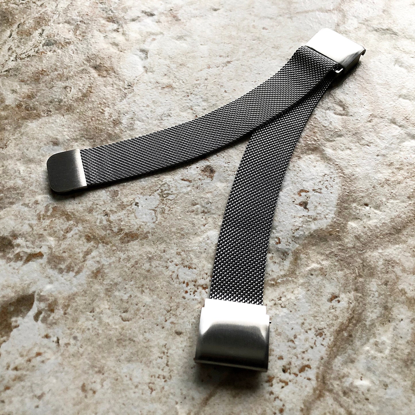 Garmin Descent Mk1 Mk2 Mk2i Enduro 2 Silver Color Metal Band for Smartwatch Stainless Steel Milanese Mesh Strap Quick Fit Watch Band A26-B22