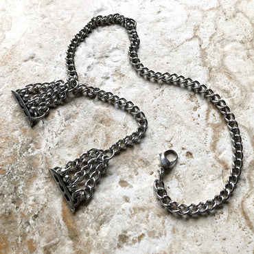 Apple Watch Ultra 2 49mm and 9 8 Series 41mm 45mm Case Wave Links Silver Color Stainless Steel Bracelet Handmade Band Fashion Jewelry Strap