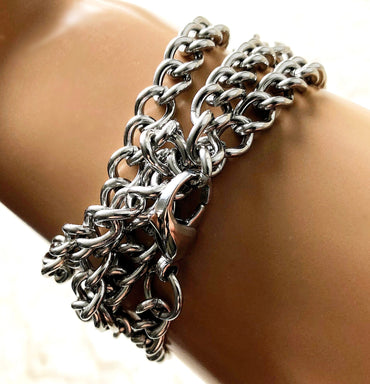 Apple Watch Ultra 2 9 8 7 SE 6 5 4 3 2 1 for 38mm 40mm 41mm 42mm 44mm 45mm 49mm Wave St Steel Links Chain Bracelet Handmade Bands Jewelry