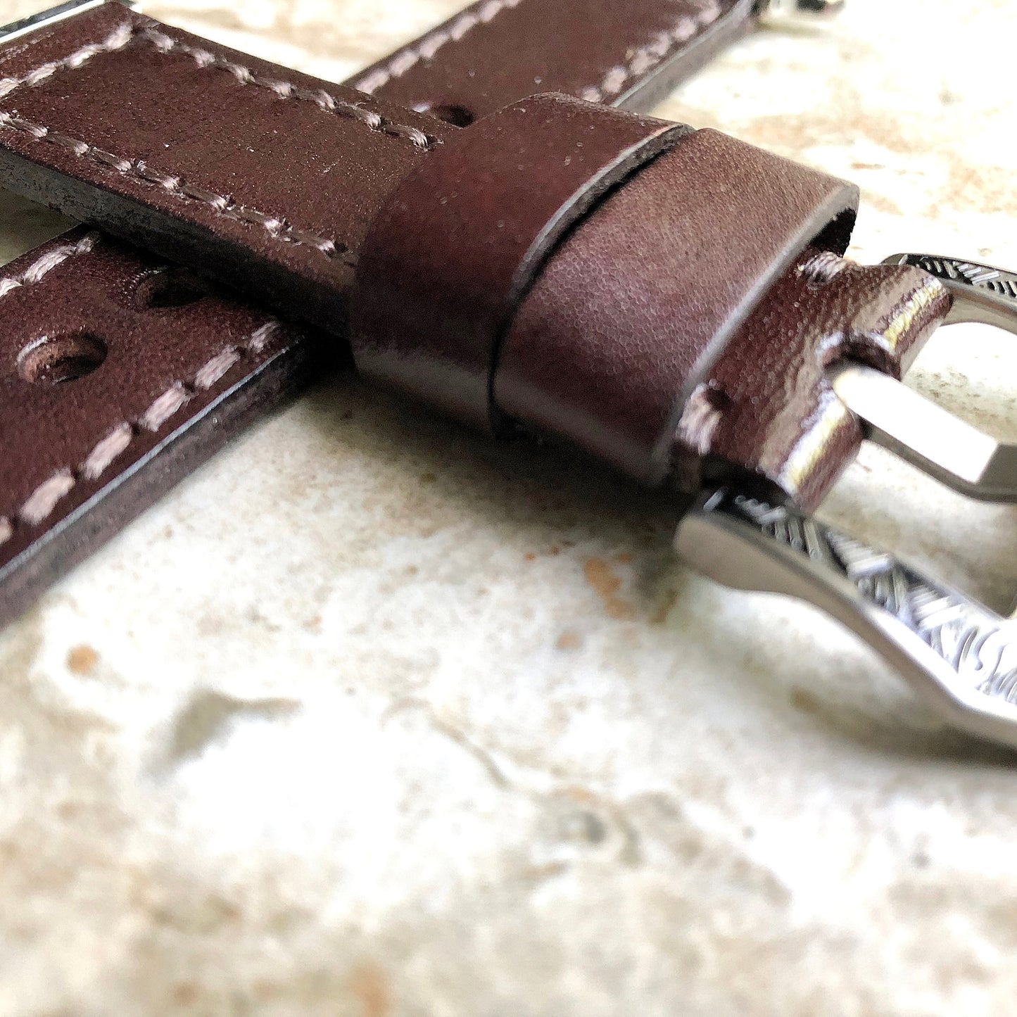 Apple Watch Brown Band for Ultra 2 and 9 8 Series iWatch 41mm 45mm 49mm Fully Stitched Handmade Thick Durable Leather Strap Bracelet