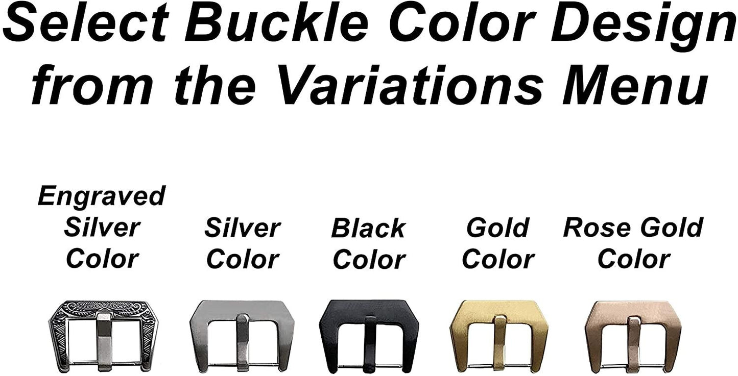 Red Brushed Color Band 18mm 19mm 20mm 21mm 22mm 23mm 24mm 25mm Width Double Sided Stitched Leather Watch Strap for Watches -Pins Buckle Tool