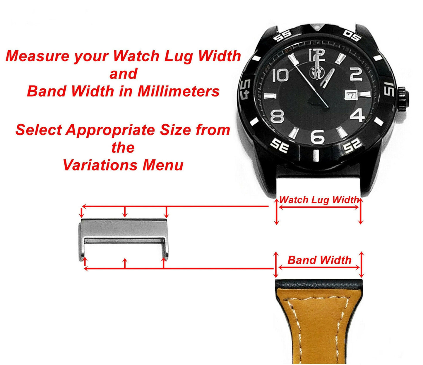 11pcs Quick Release Adapters Kit for Wrist and Smartwatches Lugs 18mm-26mm and Band Widths 16mm-24mm, Stainless Steel Connectors Pins Tool