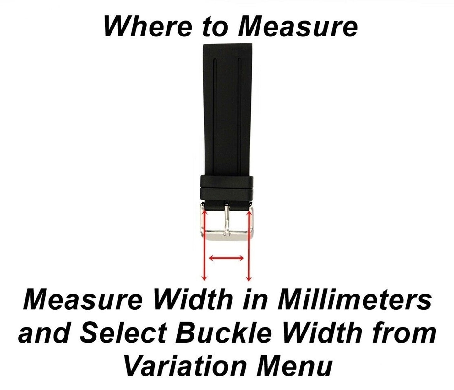 4pcs Set Wide Buckles for 18mm 20mm 22mm 24mm Watch Straps Bands Stainless Steel Kit Engraved Silver Black Rose Gold Finish - Pins Tool
