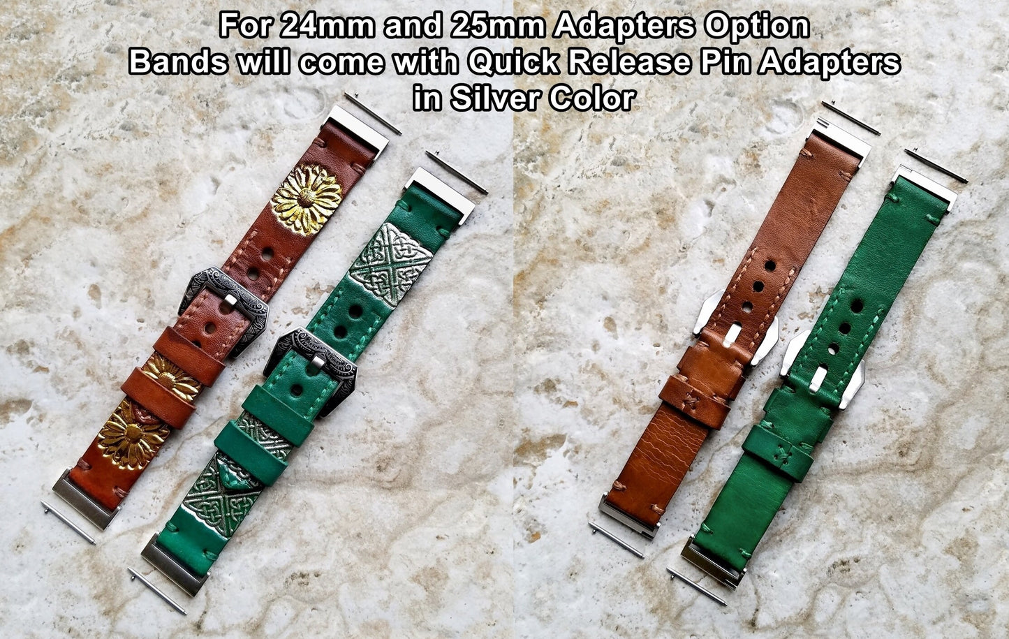 Zodiac Sign Band 22mm 24mm 25mm Compatible with Apple Samsung Watch Fitbit Versa 2 3 4 Sense 2 Ionic Embossed Tooled Leather Handmade Strap