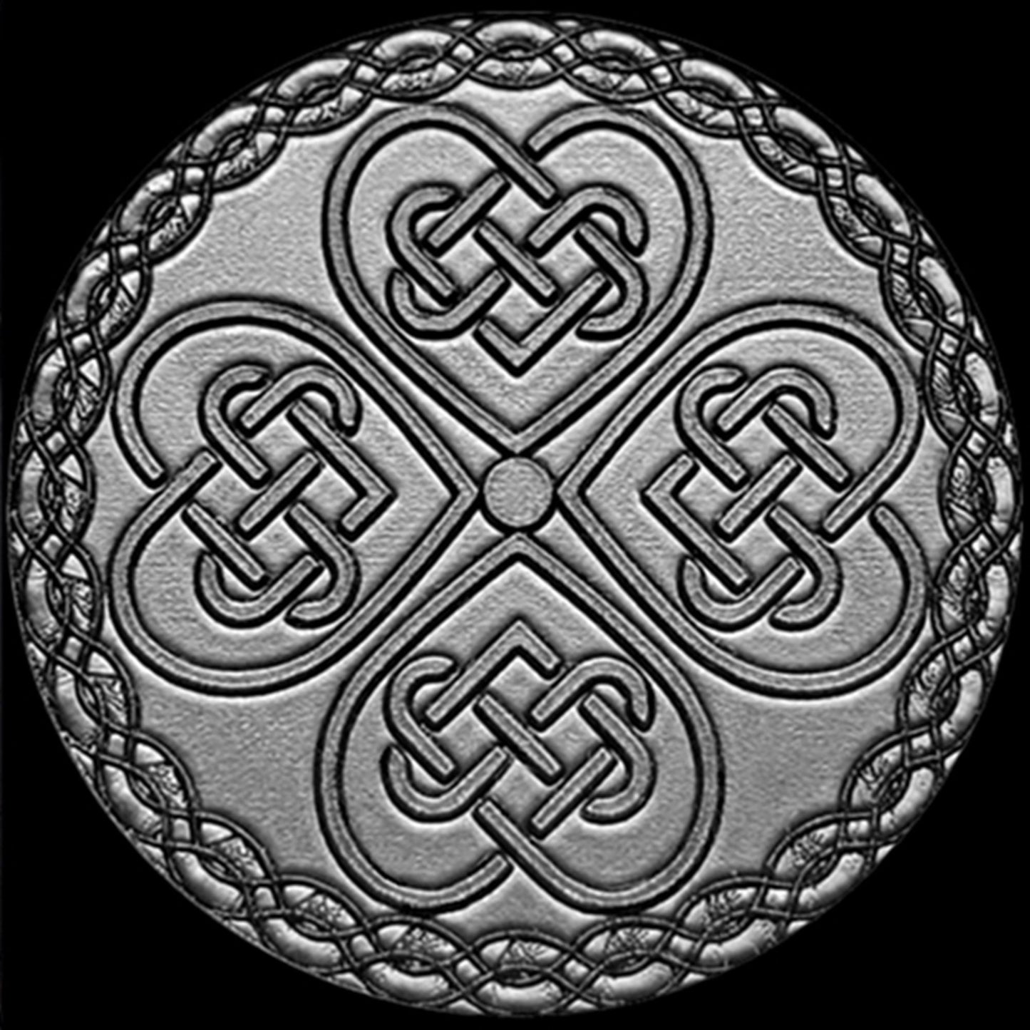 Apple Watch Band Celtic Irish Shamrock Knot for Ultra 2 9 8 7 SE 6 5 4 3 2 1 Case 38mm 40mm 41mm 42mm 44mm 45mm 49mm Black St Steel CC3