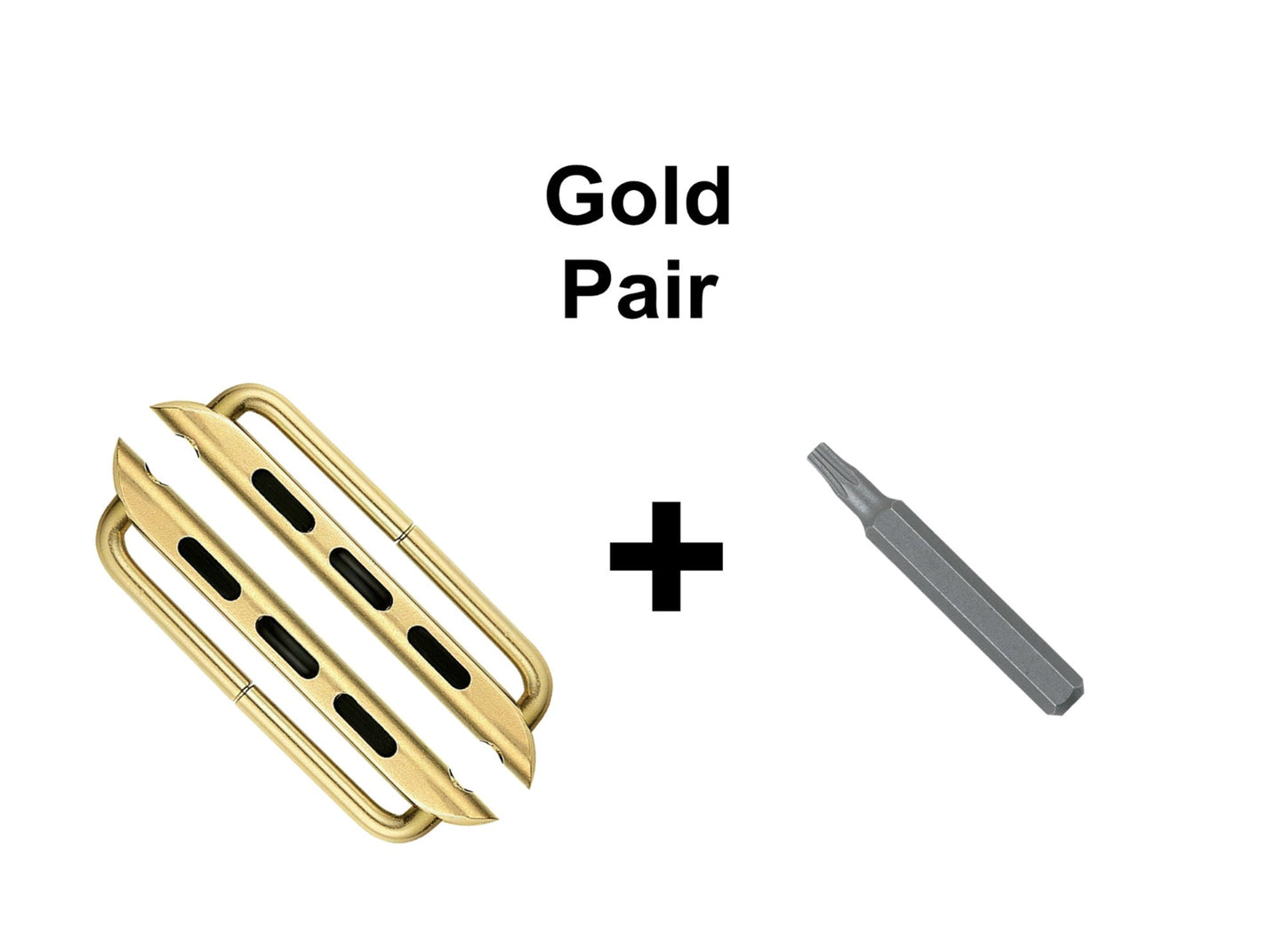 Apple Rose Gold Silver Black Band Adapters for iWatch Ultra 2 49mm and 9 8 Series 41mm 45mm Case Pair Lugs Connectors Strap Star Tool
