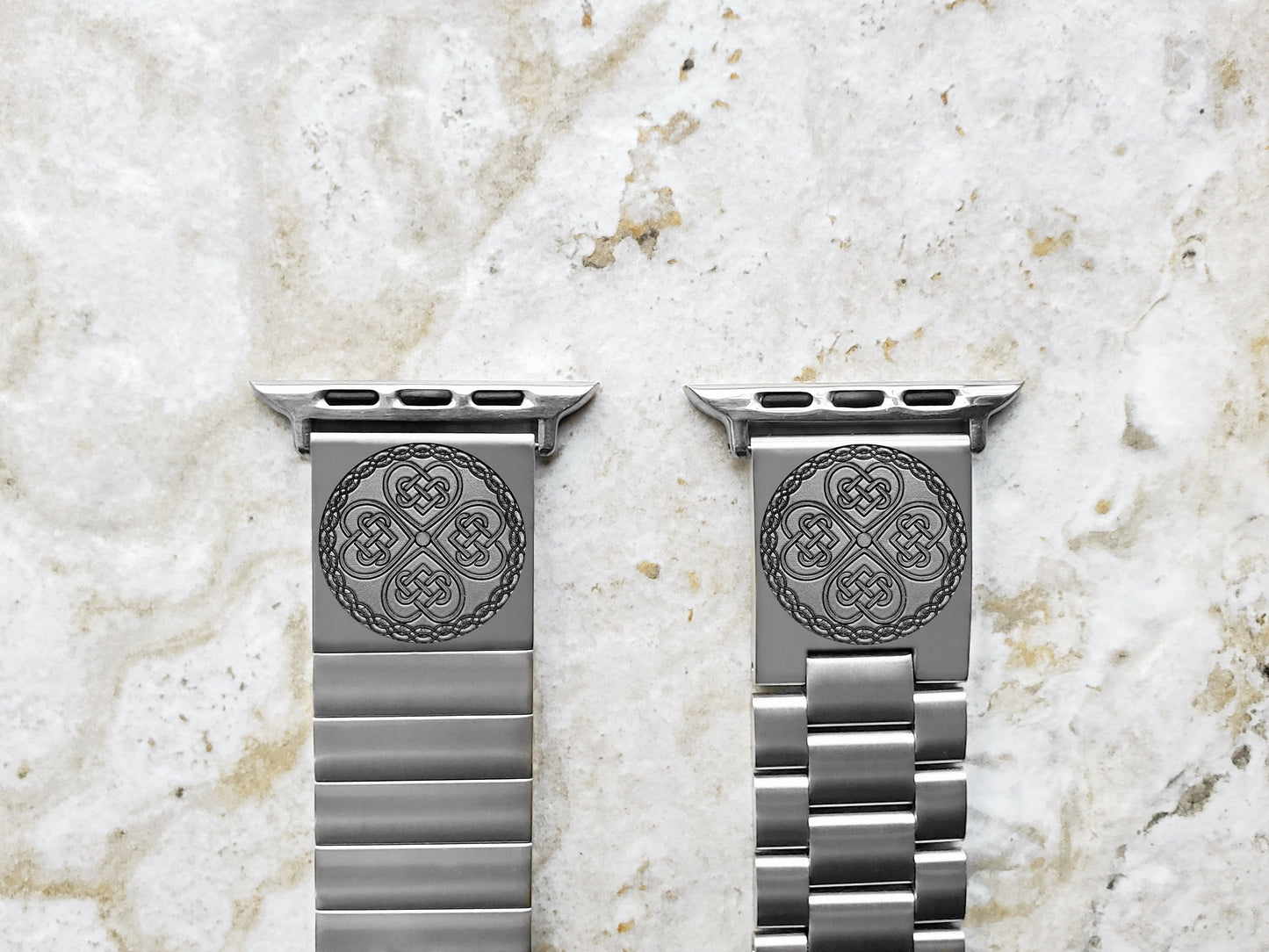 Engraved Watch Band Compatible with Apple iWatch Ultra 2 9 8 7 SE 6 5 4 3 2 1 Case 38mm 40mm 41mm 42mm 44mm 45mm 49mm St Steel Strap CC3