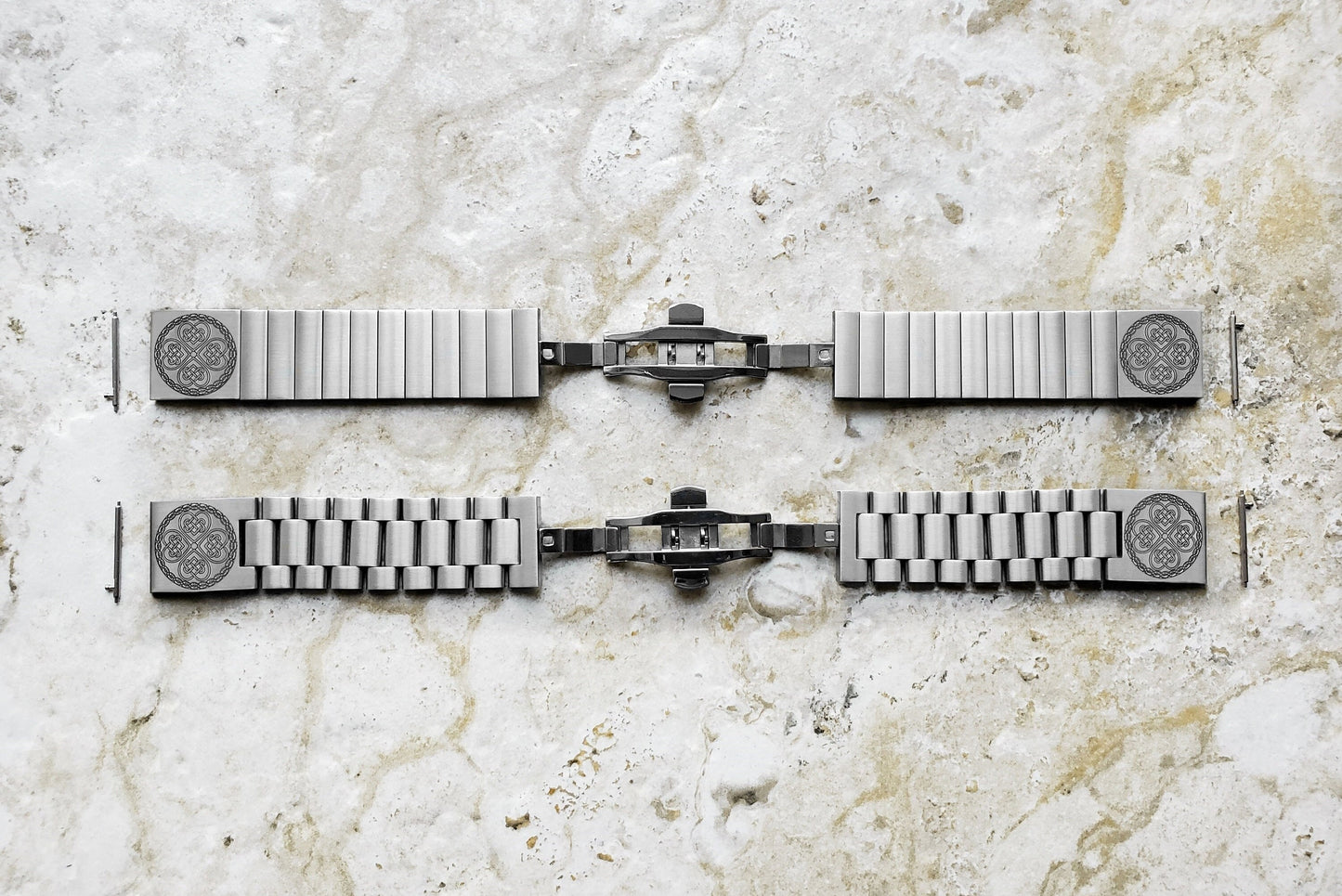 Engraved Watch Band Compatible with Samsung Galaxy Watch 3 45mm 46mm Gear S3 Frontier and Classic Stainless Steel Bracelet Strap CC3 -B22