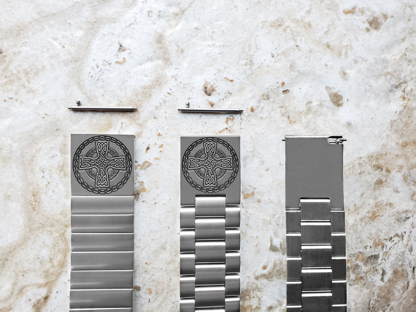Engraved Watch Band for Garmin Forerunner 745 265 255 Venu 3 2 Vivoactive 4 Darth Vader First Avenger Silver Stainless Steel Bracelet CC2