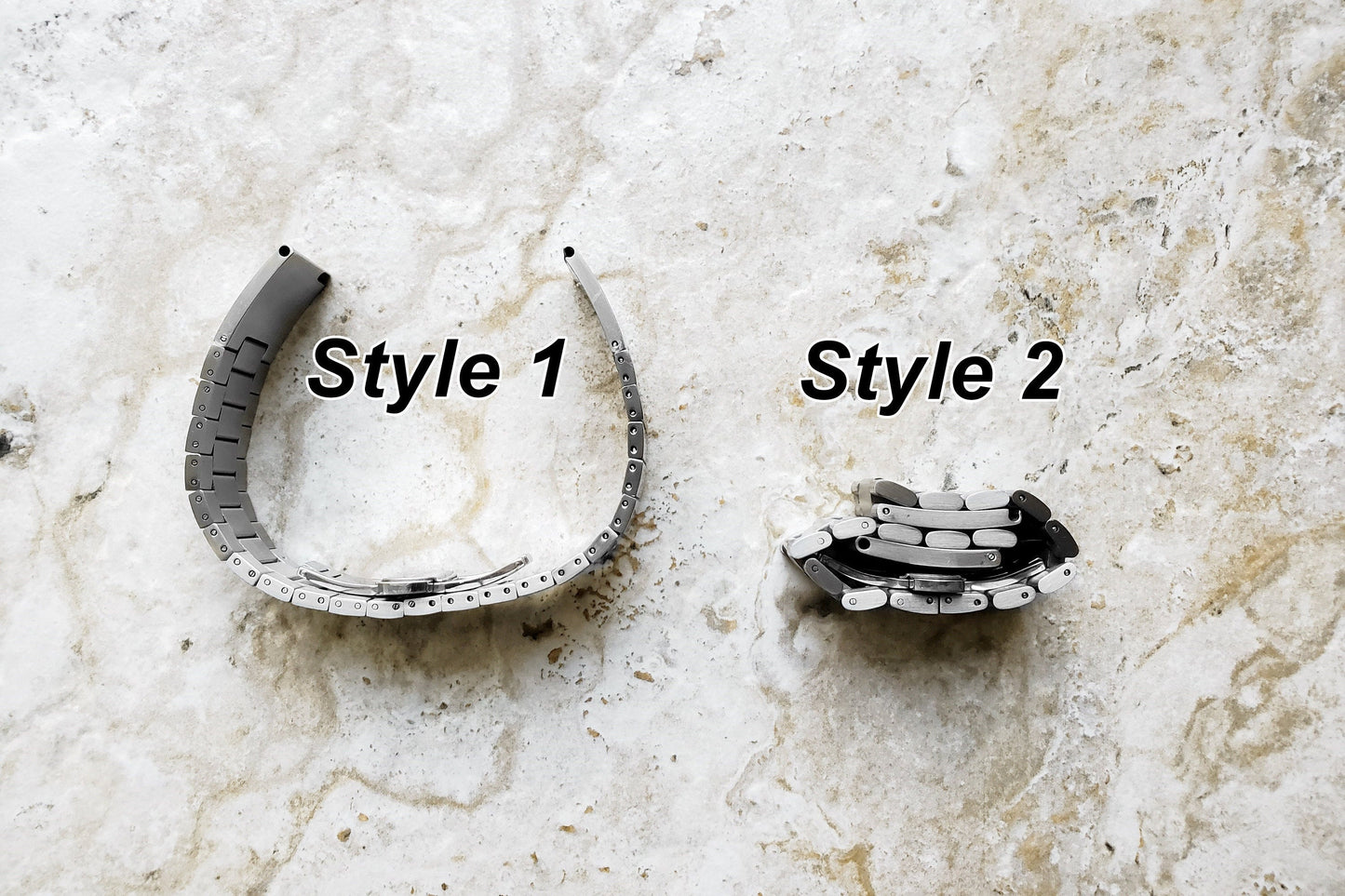 Engraved Watch Band for 22mm 24mm 25mm Lugs Traditional Casual Luxury and Smartwatches Silver Color Stainless Steel Strap Bracelet AS1