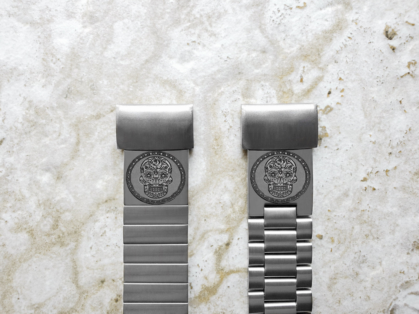 Engraved Watch Band Compatible with Garmin epix Pro 51mm Foretrex 601 701 Quatix 3 6X 7X D2 Tactix 7 Instinct 2X Solar StSteel Strap SS2 A26