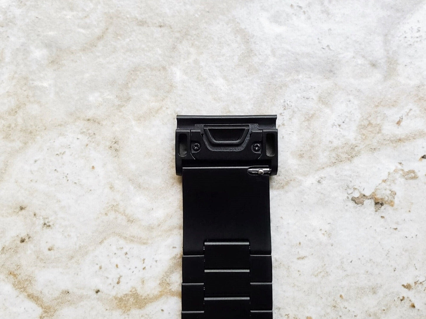Engraved Watch Band for Garmin Fenix 7X Pro 6X Pro 5X Plus Fenix 3 Descent Mk3i 51mm Mk2i Mk2 Mk1 Enduro 2 Black Stainless Steel AN1 A26