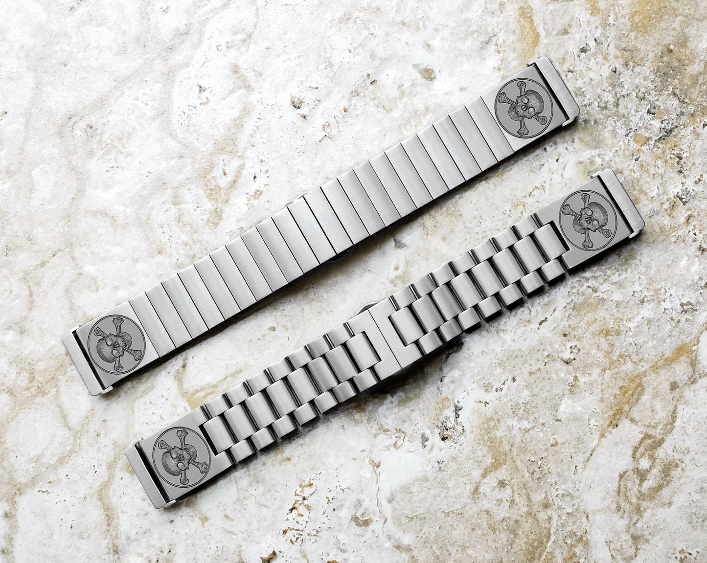 Engraved Watch Band Compatible with Fitbit Versa Lite 2 3 4 and Sense 2 Smartwatches Silver Color Stainless Steel Bracelet Strap SC2